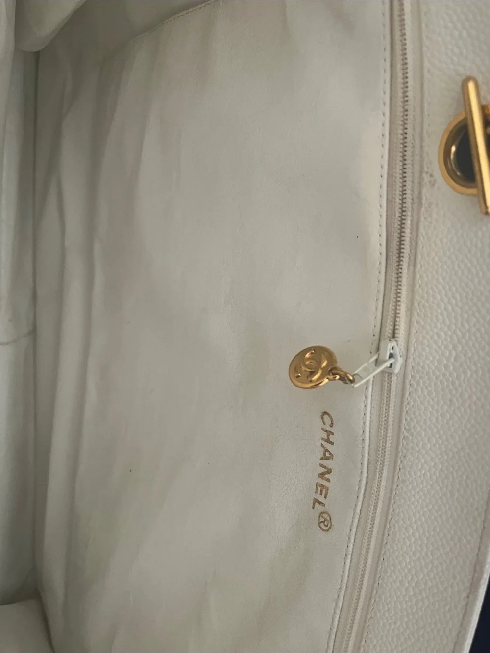 CHANEL spacious white